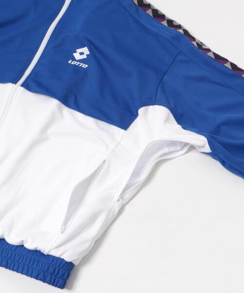 【NVY×WHT】LOTTO JQD TAPE TRACK JACKET セール】LOTTO JQD TAPE TRACK JACKET（その他アウター）｜LOTTO