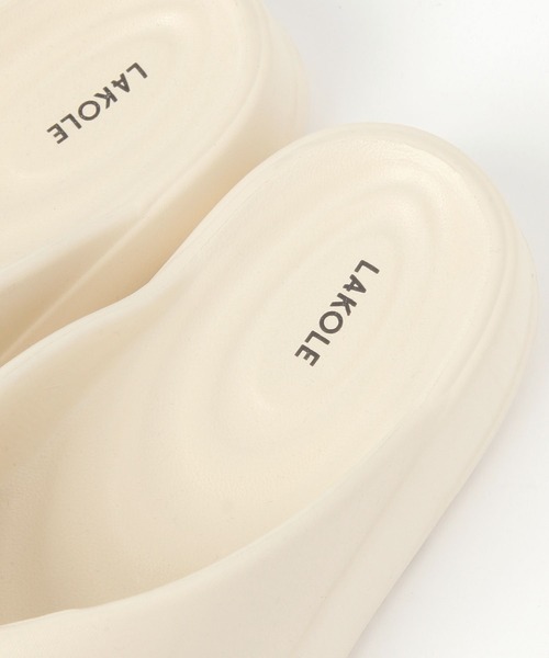 LAKOLE（ラコレ）の「EVAぷっくりトングサンダル / 324155（サンダル・レディース・ブラック/アイボリー・SMALL/MEDIUM/LARGE）」の11枚目の写真
