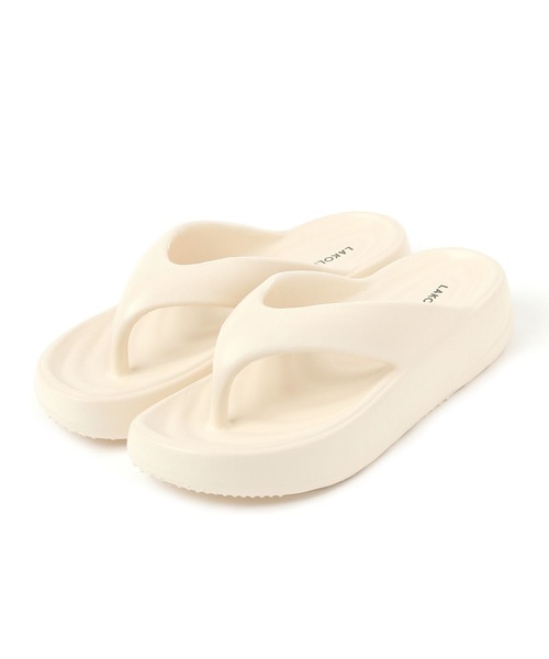 LAKOLE（ラコレ）の「EVAぷっくりトングサンダル / 324155（サンダル・レディース・ブラック/アイボリー・SMALL/MEDIUM/LARGE）」の17枚目の写真