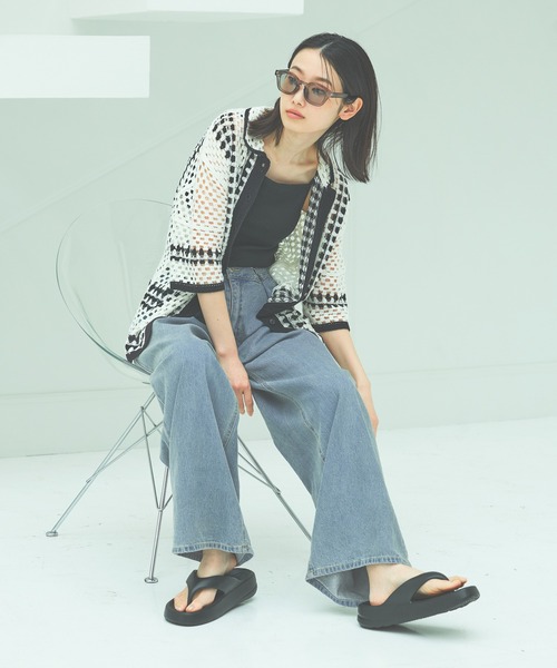 LAKOLE（ラコレ）の「EVAぷっくりトングサンダル / 324155（サンダル・レディース・ブラック/アイボリー・SMALL/MEDIUM/LARGE）」の12枚目の写真