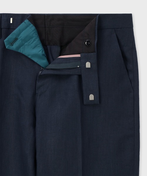 Paul Smith(ポールスミス)の「リネン テーパードトラウザーズ / 153103 074Y(その他パンツ・メンズ・ネイビー/ベージュ/ダークグリーン・SMALL/MEDIUM/LARGE/X-LARGE)」の9枚目の写真