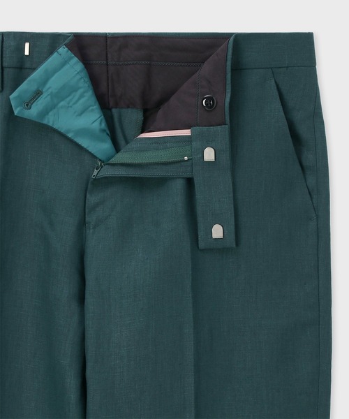 Paul Smith(ポールスミス)の「リネン テーパードトラウザーズ / 153103 074Y(その他パンツ・メンズ・ネイビー/ベージュ/ダークグリーン・SMALL/MEDIUM/LARGE/X-LARGE)」の5枚目の写真