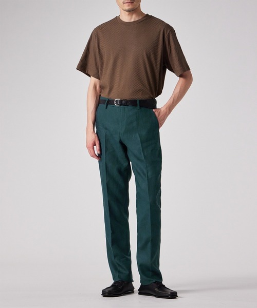 Paul Smith(ポールスミス)の「リネン テーパードトラウザーズ / 153103 074Y(その他パンツ・メンズ・ネイビー/ベージュ/ダークグリーン・SMALL/MEDIUM/LARGE/X-LARGE)」の16枚目の写真