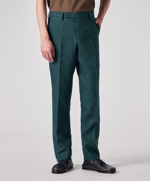 Paul Smith(ポールスミス)の「リネン テーパードトラウザーズ / 153103 074Y(その他パンツ・メンズ・ネイビー/ベージュ/ダークグリーン・SMALL/MEDIUM/LARGE/X-LARGE)」の17枚目の写真