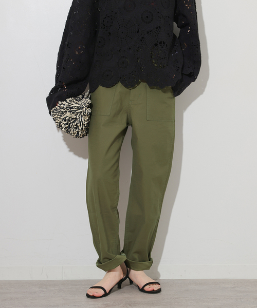 JOURNAL STANDARD relume(ジャーナルスタンダード レリューム)の「《WEB限定追加2》ベイカーパンツ(カーゴパンツ・レディース・カーキ/ベージュ・40/38/36/34)」の2枚目の写真