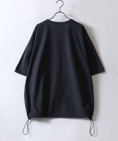 Mark Gonzales（マーク・ゴンザレス）の「MARK GONZALES ARTWORK COLLECTION/マークゴンザレス 別注 ワンポイント刺繍 ドローコード ビッグシルエット 半袖Tシャツ（Tシャツ/カットソー・メンズ・チャコール/ブラック/グレー系その他・M/L/XL）」の6枚目の写真