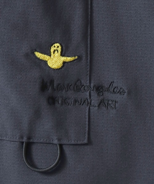 Mark Gonzales（マーク・ゴンザレス）の「MARK GONZALES ARTWORK COLLECTION/マークゴンザレス 別注 ワンポイント刺繍 ドローコード ビッグシルエット 半袖Tシャツ（Tシャツ/カットソー・メンズ・チャコール/ブラック/グレー系その他・M/L/XL）」の9枚目の写真
