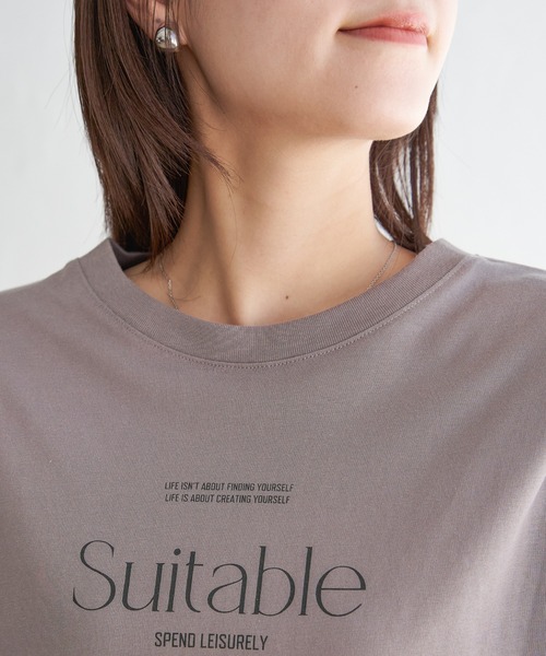 ikka(イッカ)の「【親子コーデ】ロゴフォトプリントチュニックT(Tシャツ/カットソー・レディース・ベージュ/ブラック/オフホワイト/モカ・S/L/M)」の16枚目の写真