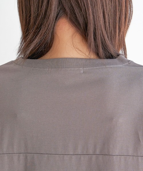 ikka(イッカ)の「【親子コーデ】ロゴフォトプリントチュニックT(Tシャツ/カットソー・レディース・ベージュ/ブラック/オフホワイト/モカ・S/L/M)」の13枚目の写真
