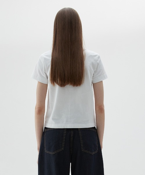 LARTIGENT(ラーティゼン)の「LY FLOWER T-SHIRT(Tシャツ/カットソー・レディース・ホワイト/ネイビー・FREE)」の10枚目の写真