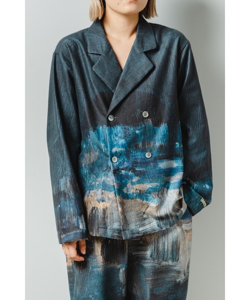 minius(ミニウス)の「【EM(em)】Room wear Tops - Long Sleeve/アートデザインルームウェア/ロングスリーブ(シャツ/ブラウス・レディース・ピンク系その他/ブルー系その他2/オレンジ系その他/ホワイト系その他/ベージュ系その他/レッド系その他/ブルー系その他・MEDIUM/LARGE)」の4枚目の写真