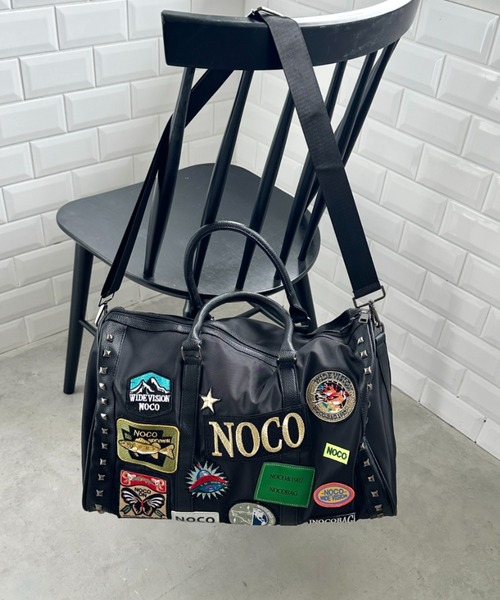 wears（ウェアーズ）の「【大容量】ワッペンスタッズデザインボストンバッグ トラベルバッグ（ボストンバッグ・レディース・ブラック/カーキ・FREE）」の14枚目の写真