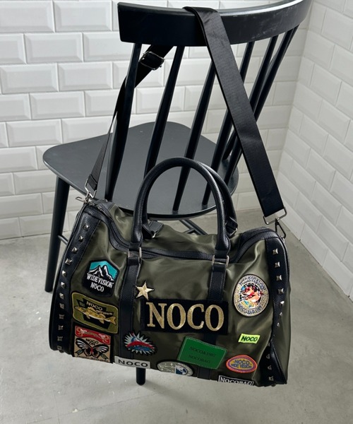 wears（ウェアーズ）の「【大容量】ワッペンスタッズデザインボストンバッグ トラベルバッグ（ボストンバッグ・レディース・ブラック/カーキ・FREE）」の17枚目の写真