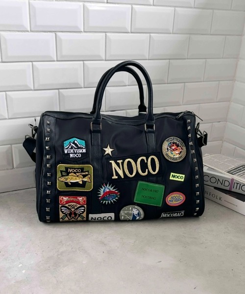 wears（ウェアーズ）の「【大容量】ワッペンスタッズデザインボストンバッグ トラベルバッグ（ボストンバッグ・レディース・ブラック/カーキ・FREE）」の15枚目の写真