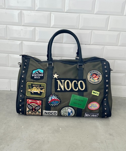 wears（ウェアーズ）の「【大容量】ワッペンスタッズデザインボストンバッグ トラベルバッグ（ボストンバッグ・レディース・ブラック/カーキ・FREE）」の18枚目の写真