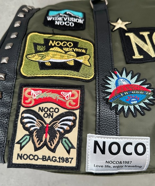 wears（ウェアーズ）の「【大容量】ワッペンスタッズデザインボストンバッグ トラベルバッグ（ボストンバッグ・レディース・ブラック/カーキ・FREE）」の22枚目の写真