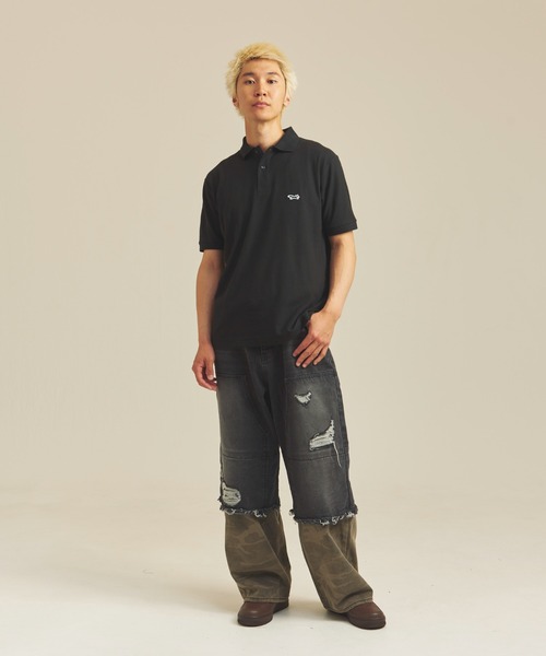 GALLIS ADDICTION（ガリスアディクション）の「GA DOCKING-CAMO DENIM（デニムパンツ・メンズ・インディゴブルー/ブラック・M/L）」の11枚目の写真