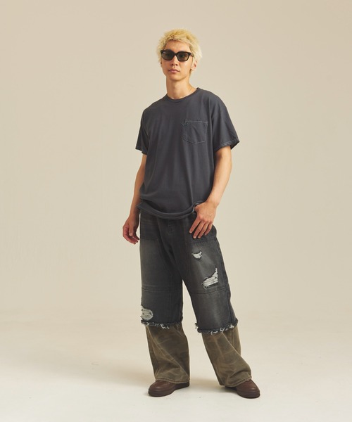 GALLIS ADDICTION（ガリスアディクション）の「GA DOCKING-CAMO DENIM（デニムパンツ・メンズ・インディゴブルー/ブラック・M/L）」の14枚目の写真