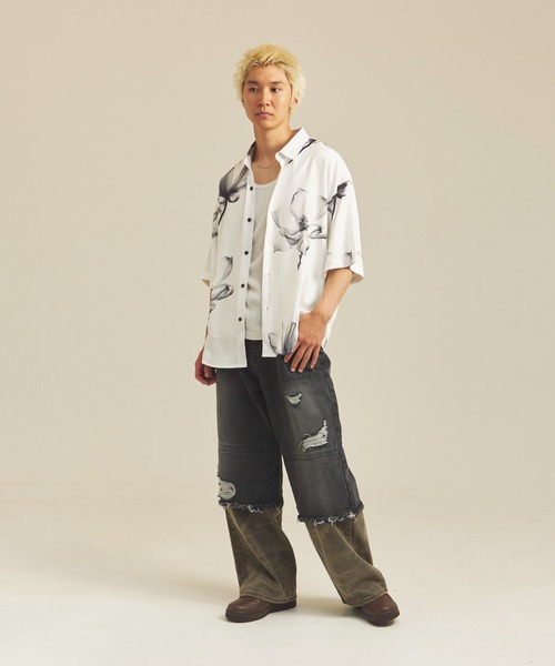GALLIS ADDICTION（ガリスアディクション）の「GA DOCKING-CAMO DENIM（デニムパンツ・メンズ・インディゴブルー/ブラック・M/L）」の20枚目の写真