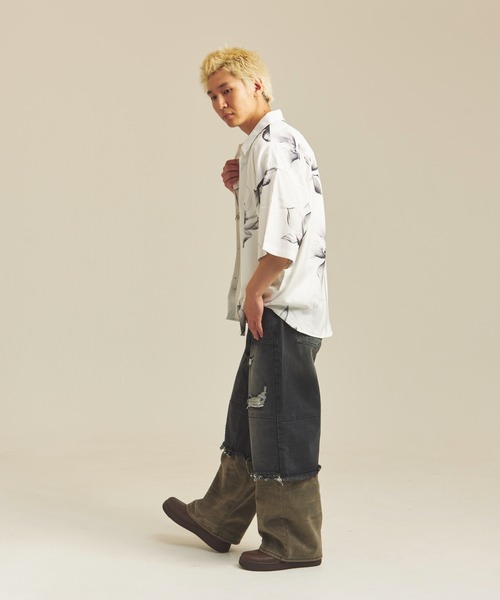 GALLIS ADDICTION（ガリスアディクション）の「GA DOCKING-CAMO DENIM（デニムパンツ・メンズ・インディゴブルー/ブラック・M/L）」の21枚目の写真