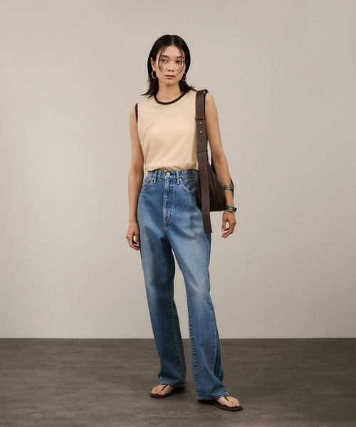 SALON adam et rope'(サロン アダム エ ロペ)の「【WEB限定】スプリットレザームーンショルダー(ショルダーバッグ・レディース・ダークブラウン/オフホワイト/ブラック・FREE)」の11枚目の写真