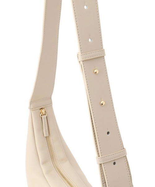 SALON adam et rope'（サロン アダム エ ロペ）の「【WEB限定】スプリットレザームーンショルダー（ショルダーバッグ・レディース・ダークブラウン/オフホワイト/ブラック・FREE）」の20枚目の写真