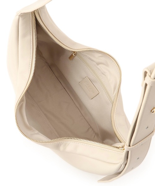 SALON adam et rope'（サロン アダム エ ロペ）の「【WEB限定】スプリットレザームーンショルダー（ショルダーバッグ・レディース・ダークブラウン/オフホワイト/ブラック・FREE）」の17枚目の写真