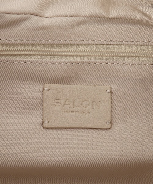 SALON adam et rope'（サロン アダム エ ロペ）の「【WEB限定】スプリットレザームーンショルダー（ショルダーバッグ・レディース・ダークブラウン/オフホワイト/ブラック・FREE）」の15枚目の写真