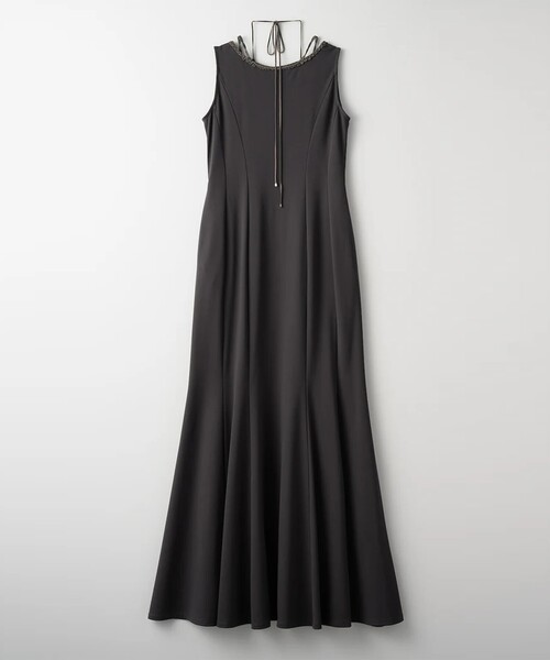 【MURRAL/ミューラル】ヴァイン エンブロイダードジャージードレス グレー MURRAL/ミューラル】Vine embroidered jersey dress/ヴァイン