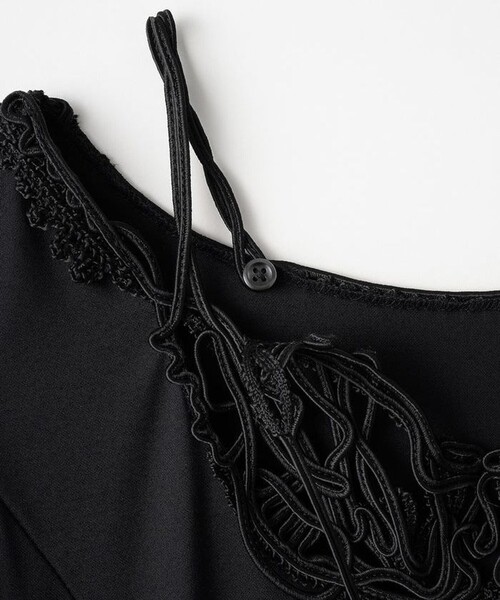 MURRAL/ミューラル】Vine embroidered jersey dress/ヴァイン