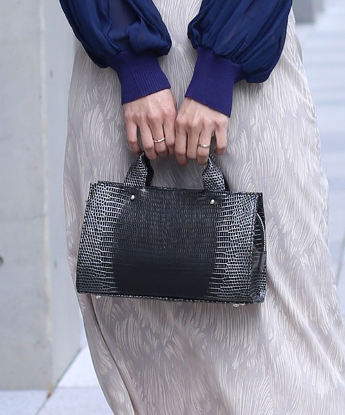 リザード 2wayハンドバッグ 日本製 JRA 本革