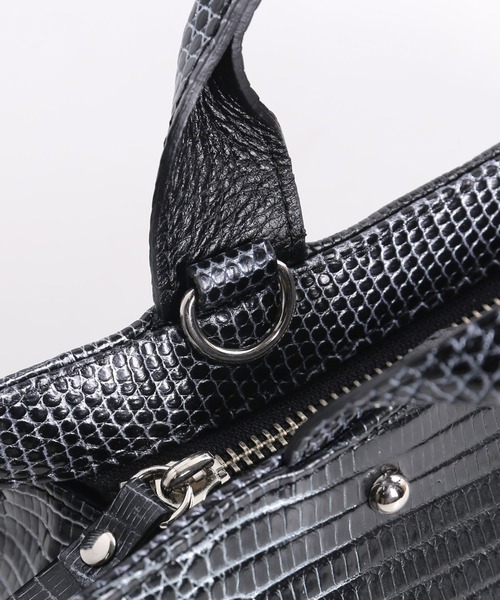 リザード 2wayハンドバッグ 日本製 JRA 本革（ハンドバッグ）｜sankyo