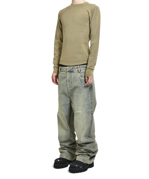 entire studios(エンタイアスタジオ)の「GEM JEANS(デニムパンツ・メンズ・ライトインディゴブルー/ブラック・SMALL/MEDIUM)」の13枚目の写真