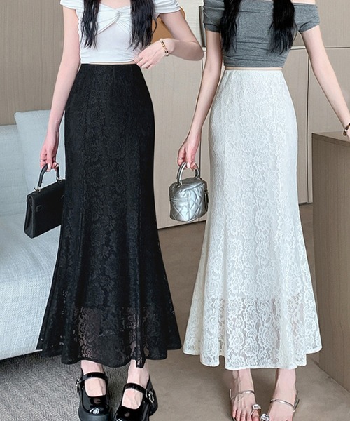 セール】【Dormiir】レースマーメイドロングスカート（スカート