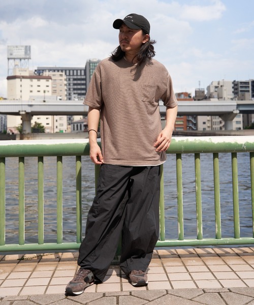 NO NEED(ノーニード)の「リップル半袖Tシャツインナーセット(Tシャツ/カットソー・メンズ・オリーブ/ネイビー/ベージュ・S/M/L/LL)」の11枚目の写真