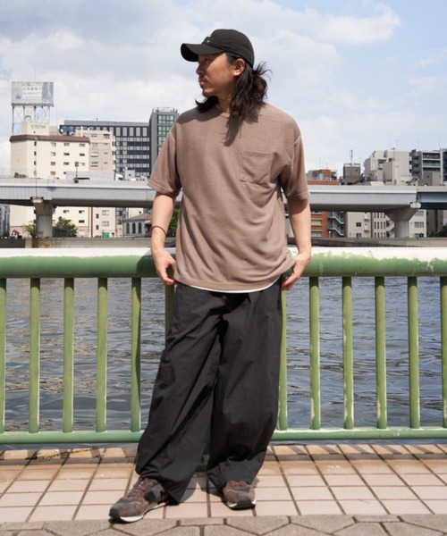 NO NEED(ノーニード)の「リップル半袖Tシャツインナーセット(Tシャツ/カットソー・メンズ・オリーブ/ネイビー/ベージュ・S/M/L/LL)」の12枚目の写真