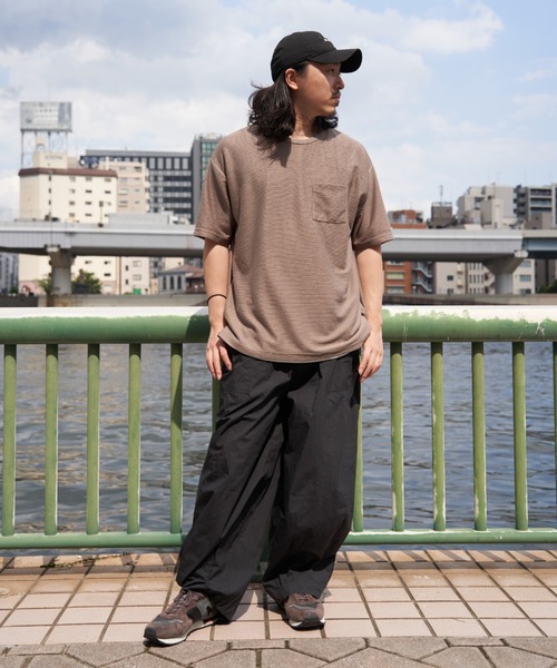 NO NEED(ノーニード)の「リップル半袖Tシャツインナーセット(Tシャツ/カットソー・メンズ・オリーブ/ネイビー/ベージュ・S/M/L/LL)」の13枚目の写真