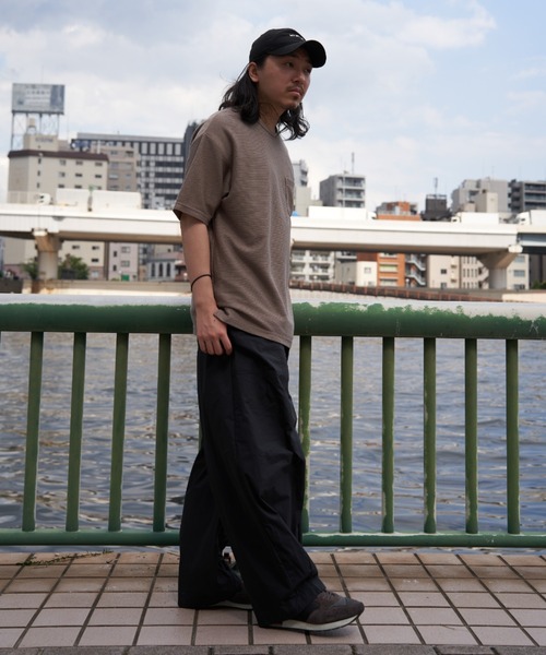 NO NEED(ノーニード)の「リップル半袖Tシャツインナーセット(Tシャツ/カットソー・メンズ・オリーブ/ネイビー/ベージュ・S/M/L/LL)」の16枚目の写真