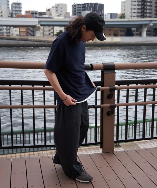 NO NEED(ノーニード)の「リップル半袖Tシャツインナーセット(Tシャツ/カットソー・メンズ・オリーブ/ネイビー/ベージュ・S/M/L/LL)」の21枚目の写真