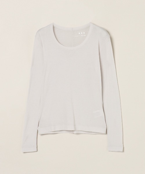 three dots(スリードッツ)の「シアージェシカ(Tシャツ/カットソー・レディース・ブラック/ライトブルー/グレー/チャコールグレー/ブルー/ネイビー/グリーン/イエロー系その他/ライトグレー/ホワイト・SMALL/MEDIUM)」の5枚目の写真