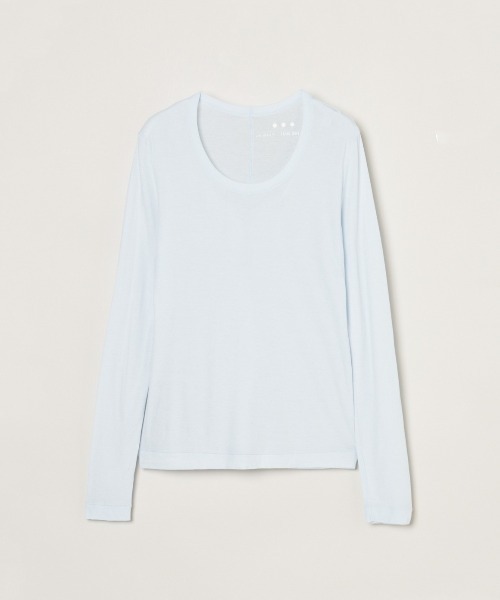 three dots(スリードッツ)の「シアージェシカ(Tシャツ/カットソー・レディース・ブラック/ライトブルー/グレー/チャコールグレー/ブルー/ネイビー/グリーン/イエロー系その他/ライトグレー/ホワイト・SMALL/MEDIUM)」の1枚目の写真