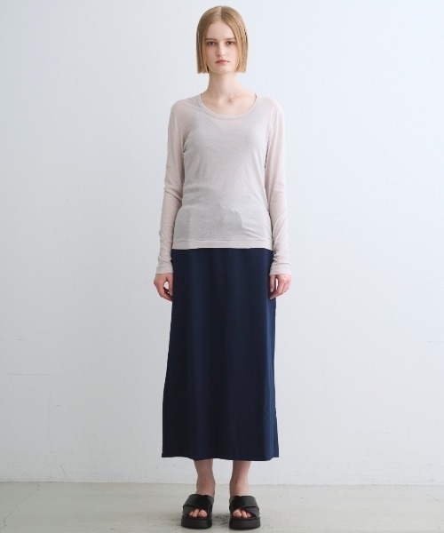 three dots(スリードッツ)の「シアージェシカ(Tシャツ/カットソー・レディース・ブラック/ライトブルー/グレー/チャコールグレー/ブルー/ネイビー/グリーン/イエロー系その他/ライトグレー/ホワイト・SMALL/MEDIUM)」の12枚目の写真