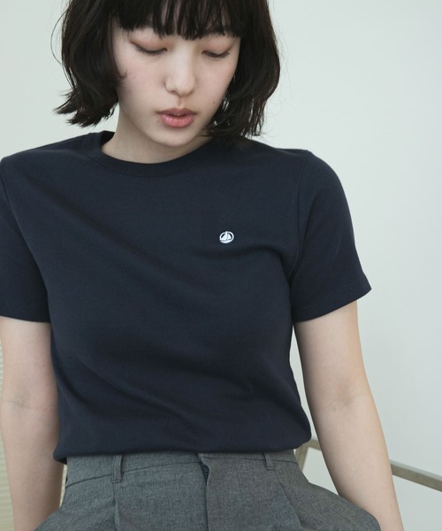 PETIT BATEAU(プチバトー)の「『別注』PETIT BATEAU×DOORS embroideryt-shirts(Tシャツ/カットソー・レディース・ネイビー/ホワイト/ライトグレー・SMALL/MEDIUM/X-SMALL)」の12枚目の写真