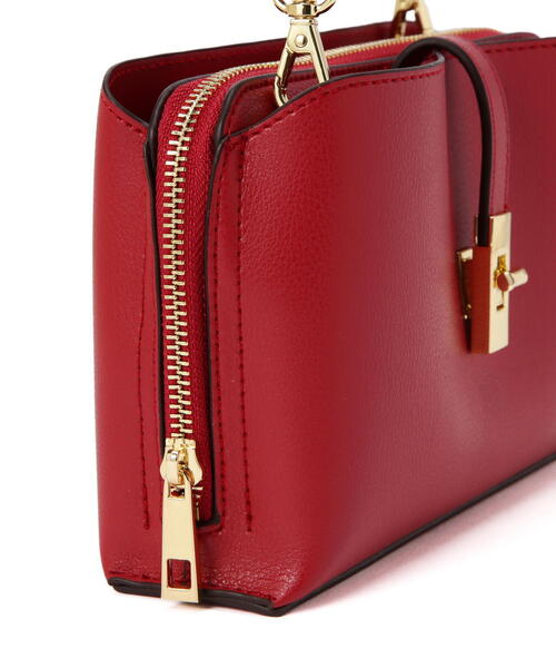 NATURAL BEAUTY BASIC（ナチュラルビューティーベーシック）の「◇【Oggi掲載】ライトウォレットショルダーバッグ（ショルダーバッグ・レディース・ダークブラウン/ブラック/イエロー/レッド・ﾌﾘ-）」の18枚目の写真