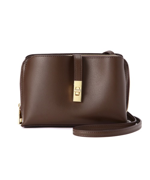 NATURAL BEAUTY BASIC（ナチュラルビューティーベーシック）の「◇【Oggi掲載】ライトウォレットショルダーバッグ（ショルダーバッグ・レディース・ダークブラウン/ブラック/イエロー/レッド・ﾌﾘ-）」の8枚目の写真