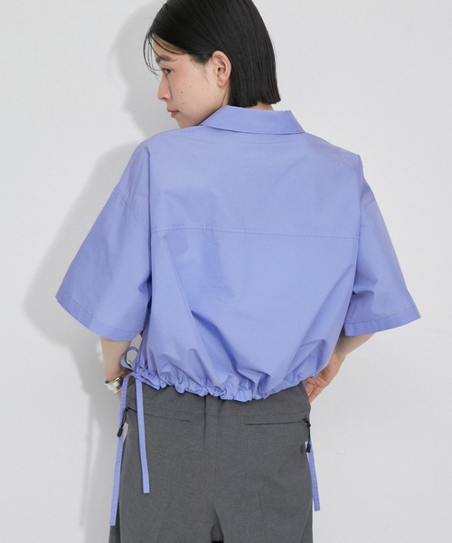 ADAM ET ROPE'(アダムエロペ)の「【逸品】・【サステナブル】クロップドギャザリングシャツ(シャツ/ブラウス・レディース・ホワイト/ブラック/ブルー系その他6・FREE)」の16枚目の写真