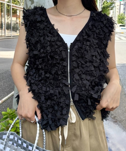 CIAOPANIC TYPY（チャオパニックティピー）の「リボンフリンジZIP