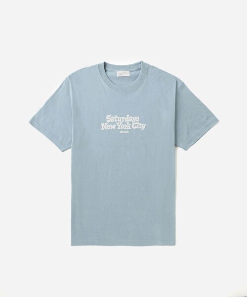 Saturdays NYC（サタデーズ ニューヨークシティ ）の「Chocomoo x Saturdays NYC T-shirt（Tシャツ/カットソー・メンズ・グレー/ブルー/ホワイト/グリーン・XL/S/M/L）」の4枚目の写真