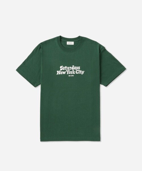 Saturdays NYC（サタデーズ ニューヨークシティ ）の「Chocomoo x Saturdays NYC T-shirt（Tシャツ/カットソー・メンズ・グレー/ブルー/ホワイト/グリーン・XL/S/M/L）」の3枚目の写真