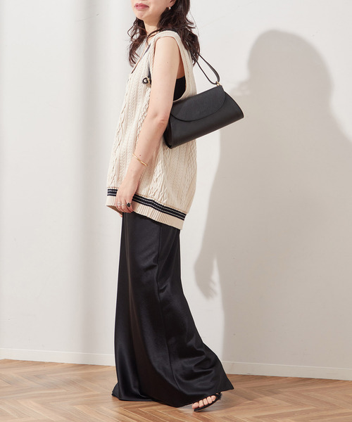 journal standard L'essage（ジャーナルスタンダードレサージュ）の「《追加》《別注》【ILL ONE EIGHTY/イル ワンエイティ】TIDEN VEST：ベスト（ベスト・レディース・ブラック/パープル/グリーン・MEDIUM）」の6枚目の写真